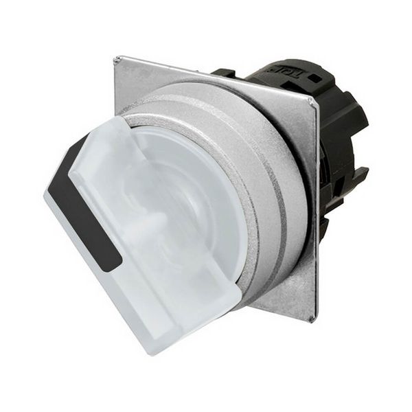 Selector A22NZ Ã˜22, 2 position, Lighted, bezel brushed M, AUTO RESET O A2270442D image 2