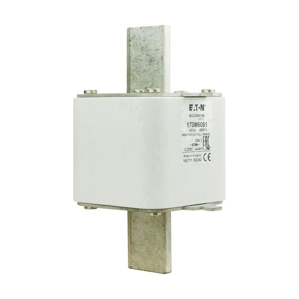 Fuse-link, high speed, 400 A, AC 690 V, DIN 3, 75 x 89 x 150 mm, gR, DIN, IEC, single indicator image 14