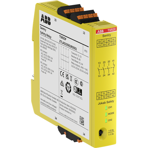 Sentry TSR20P Safety relay image 5