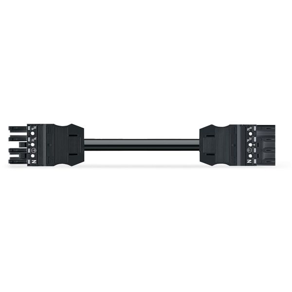 pre-assembled interconnecting cable B2ca Socket/plug black image 2