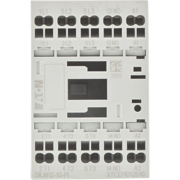 Contactor, 3 pole, 380 V 400 V 5.5 kW, 1 N/O, 230 V 50/60 Hz, AC operation, Push in terminals image 10