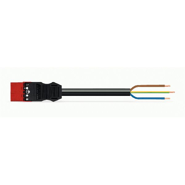 pre-assembled connecting cable;Eca;Plug/open-ended;red image 4