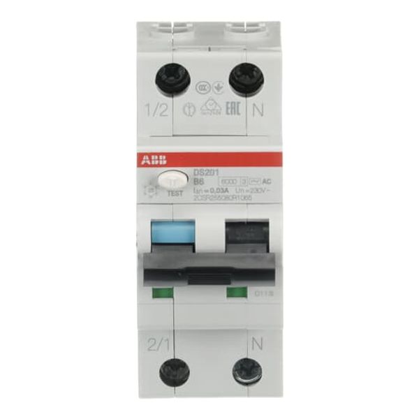 DS201 B6 AC30 Residual Current Circuit Breaker with Overcurrent Protection image 2