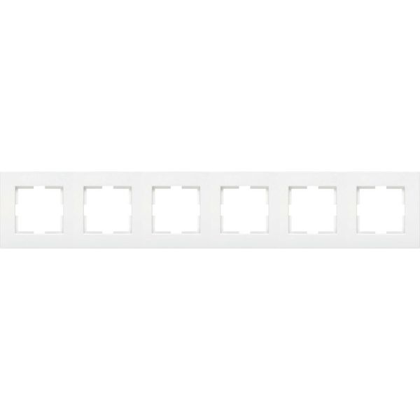 Karre Accessory White Six Gang Frame image 1