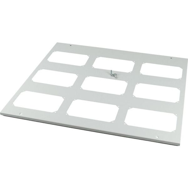 Bottom-/top plate for F3A flanges, for WxD = 800 x 800mm, IP55, grey image 3