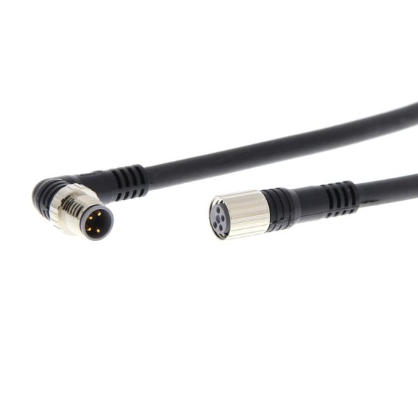 Cable with connectors on both cable ends, M8 straight socket (female), image 1