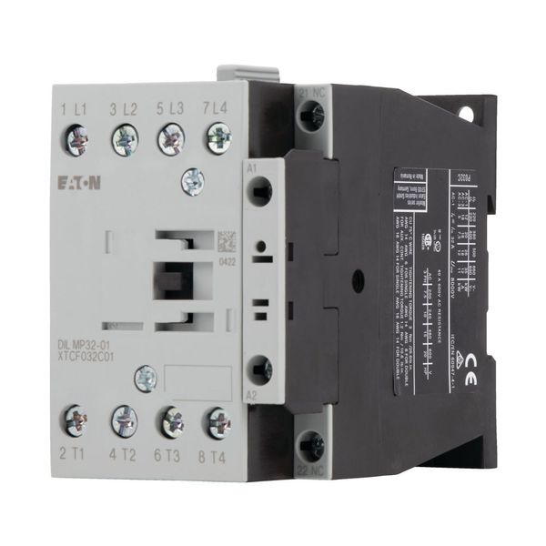 Contactor, 4 pole, 32 A, 1 NC, 24 V DC, DC operation image 12