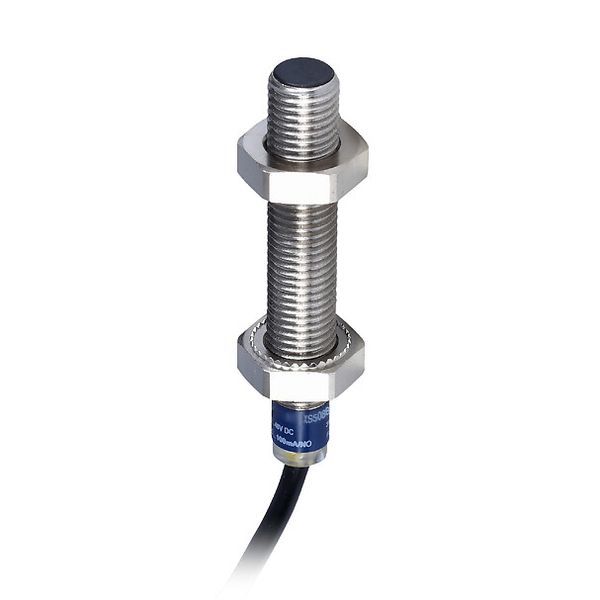 Inductive sensor XS5 M8 - L33mm - stainless - Sn1.5mm - 12..24VDC - cable 5m image 1