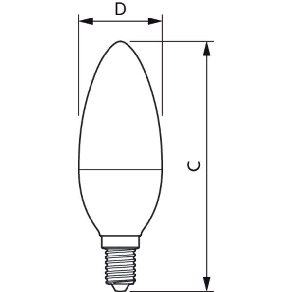 CorePro candle ND 7-60W E14 840 B38 FR image 2