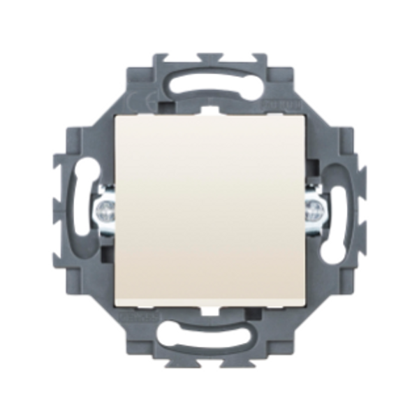 INTERMEDIATE SWITCH 1P 250V ac - QUICK WIRING TERMINALS - 10AX - NEUTRAL - IVORY - DAHLIA image 1