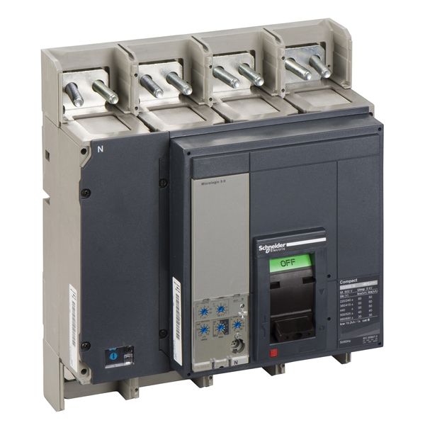 circuit breaker ComPact NS800N, 50 kA at 415 VAC, Micrologic 5.0 trip unit, 800 A, fixed,4 poles 4d image 3