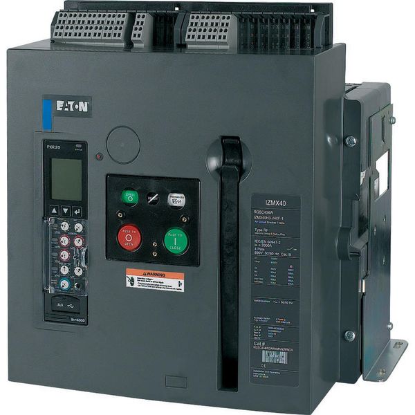 Circuit-breaker, 3 pole, 1250A, 105 kA, P measurement, IEC, Fixed image 2