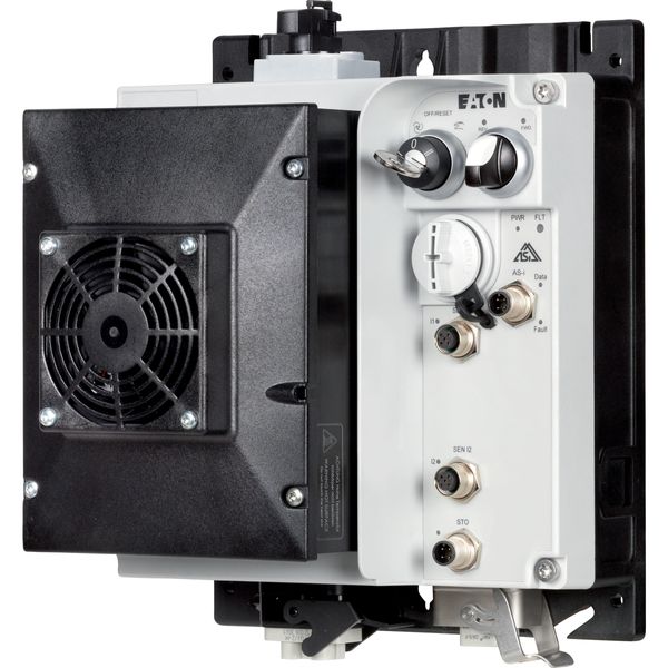 Speed controllers, 8.5 A, 4 kW, Sensor input 4, 400/480 V AC, AS-Interface®, S-7.4 for 31 modules, HAN Q4/2, with manual override switch, STO (Safe To image 9