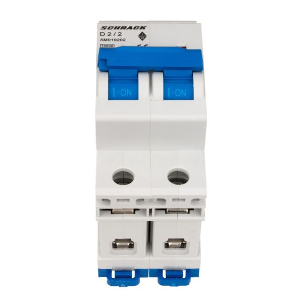 Miniature Circuit Breaker (MCB) AMPARO 10kA, D 2A, 2-pole image 3