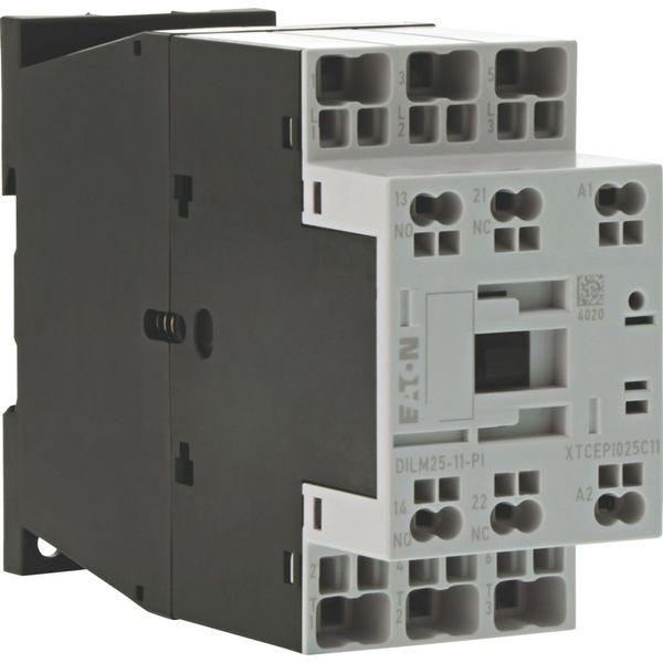 Contactor, 3 pole, 380 V 400 V 11 kW, 1 N/O, 1 NC, 220 V 50/60 Hz, AC operation, Push in terminals image 27