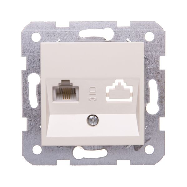 Karre-Meridian Beige Numerical Phone Socket (CAT3) image 1