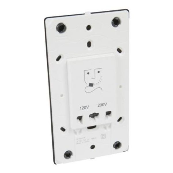 Arteor™ - Shaver socket - 230 V / 120-230 V - 3 modules - White image 1