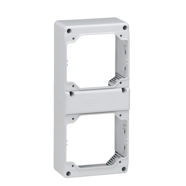 Faceplate for combined unit P17 - 2 16 A interlocked switched sockets image 2