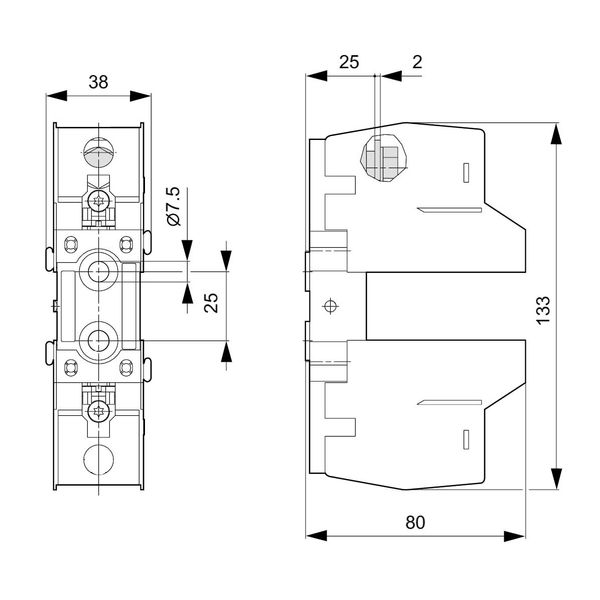 HRC-fuse-base size 00, 2 clamps, 1-pole image 26