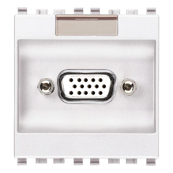 VGA 15P socket connector white image 1