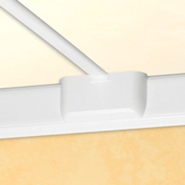 Junction for change of plane - for adaptable DLP cover width 65 mm - white image 2