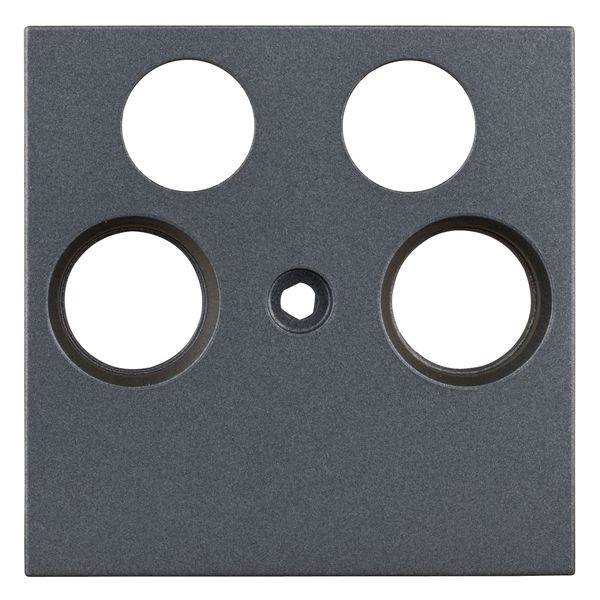 TV cover for HSBK, antenna box, 4-hole, anthracite image 1
