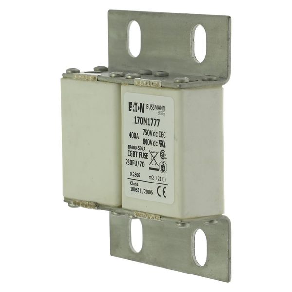 Fuse-link, high speed, 400 A, DC 750 V, size 230, 24 x 78 x 98 mm, aR, IEC, UL image 6