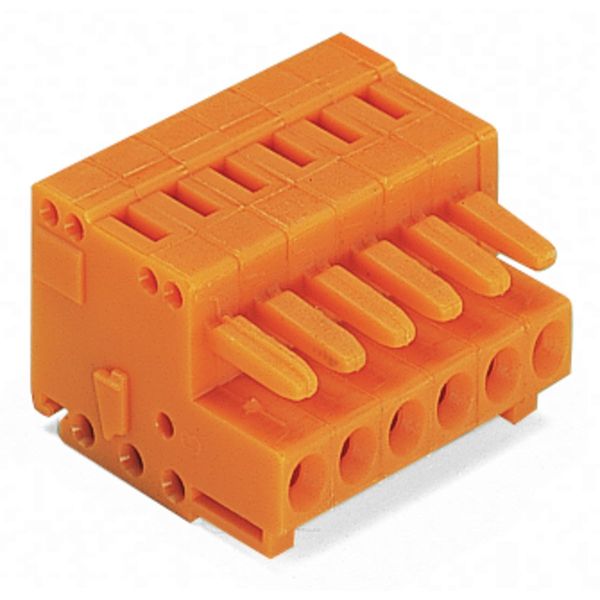 1-conductor female connector CAGE CLAMP® 1.5 mm² orange image 1