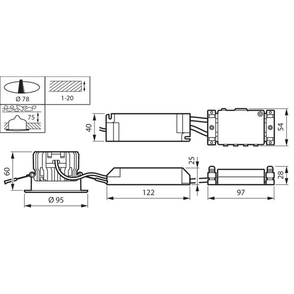 RS151B  LED12-WB-/830 D78 PSD PI10 WH image 2