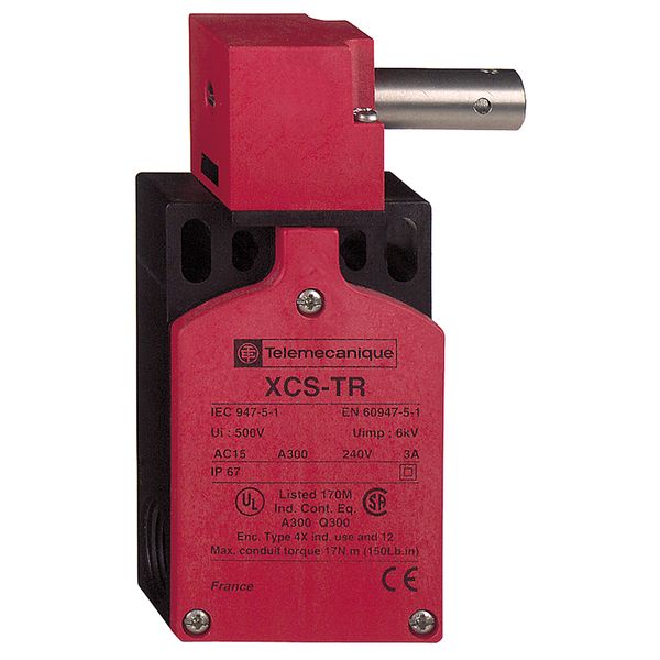 Guard switch, Telemecanique Safety switches XCS, XCSTR, spindle 30 mm, 1NC+2 NO, M16 image 1
