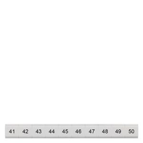 labeling plate, flat, 41-50, termin... image 1