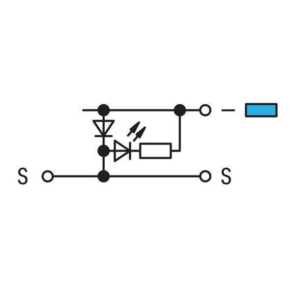 2-conductor actuator terminal block LED (red) with colored conductor e image 3