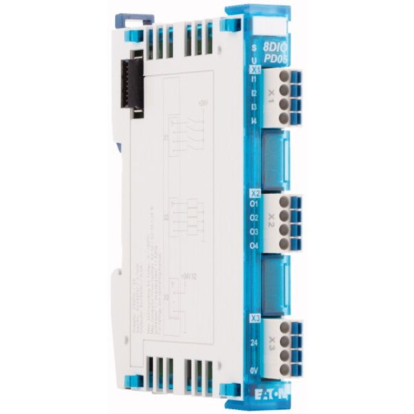 Digital I/O module, 4 digital inputs and 4 digital outputs 24 V DC each, pulse-switching image 5