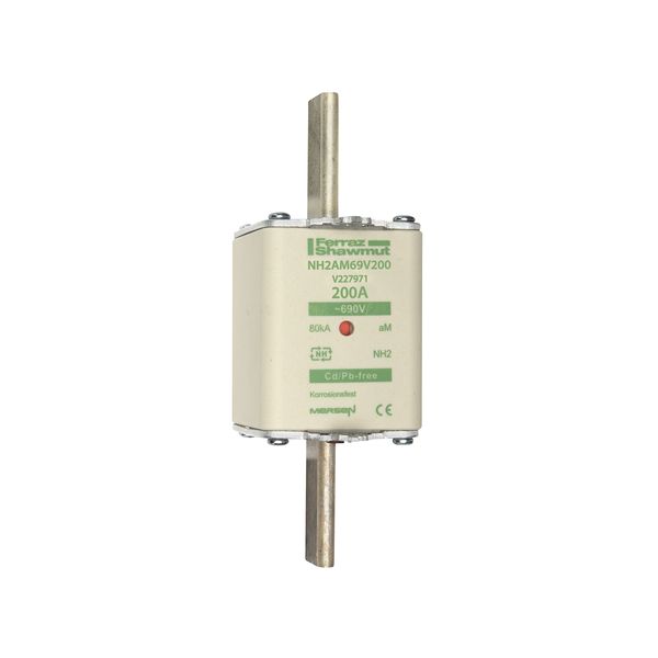 Fuse-link NH2 aM 690VAC 200A live tags Double indicator image 1