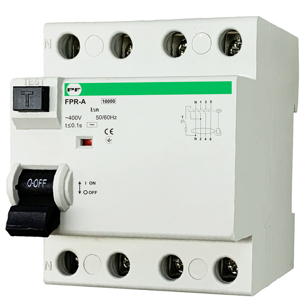 Residual current circuit breaker FPR-A 4P 63A 100mA image 1