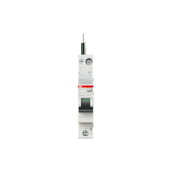 DSE201 C6 AC30 - N Black Residual Current Circuit Breaker with Overcurrent Protection image 3