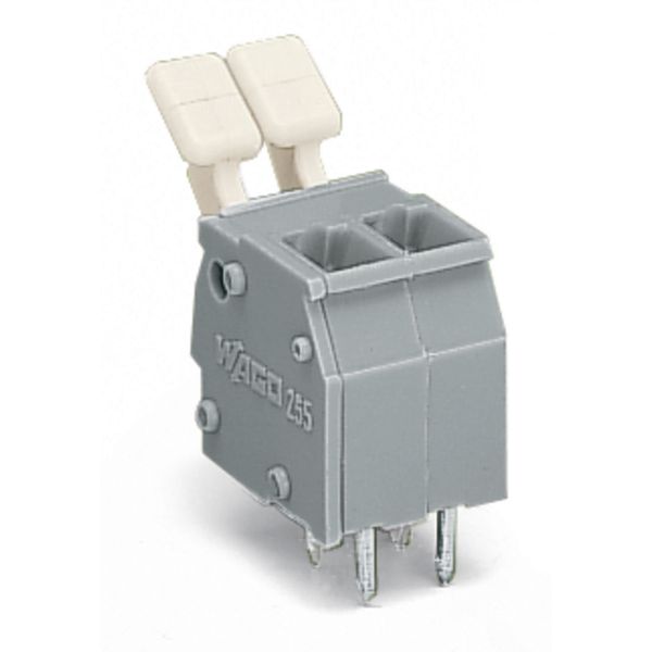 PCB terminal block push-button 2.5 mm² light gray image 3