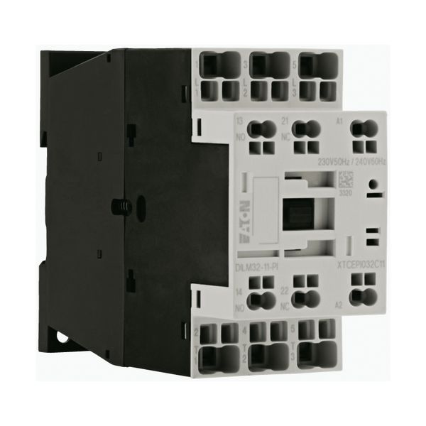 Contactor, 3 pole, 380 V 400 V 15 kW, 1 N/O, 1 NC, 230 V 50/60 Hz, AC operation, Push in terminals image 21