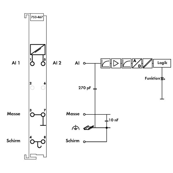 2-channel analog input 0 ... 10 VDC Single-ended light gray image 5