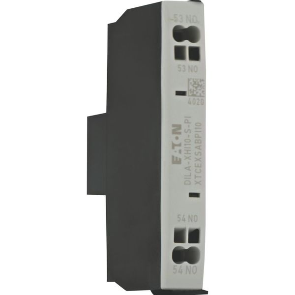 Auxiliary contact module, 1 pole, Ith= 16 A, 1 N/O, Side mounted, Push in terminals, DILA, DILM7 - DILM15 image 13