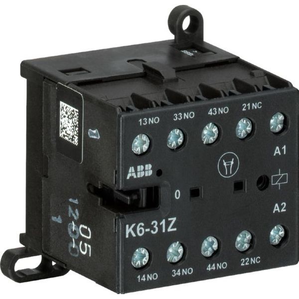 K6-31Z-03 Mini Contactor Relay 48V 40-450Hz image 1