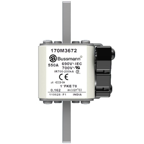 170M3673 FUSE 630A 690V 1*FKE/78 AR UC image 1