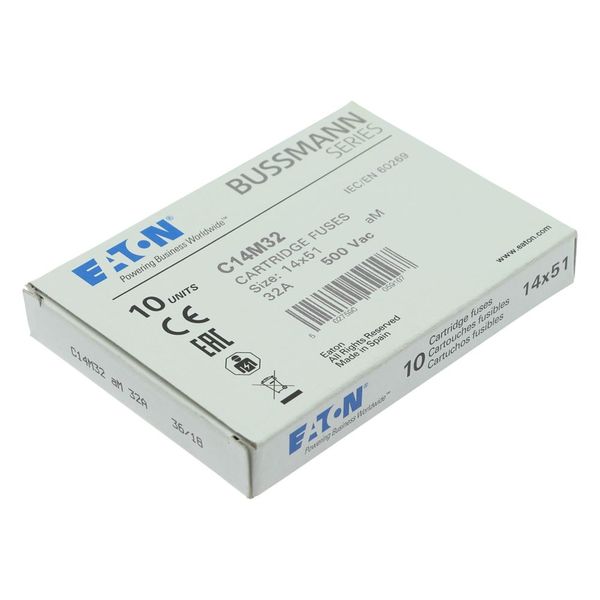 Fuse-link, LV, 32 A, AC 500 V, 14 x 51 mm, aM, IEC image 11