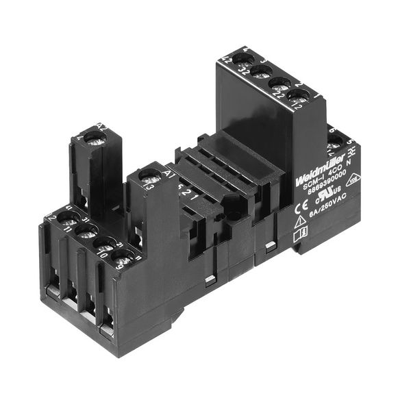 Relay socket, IP20, 3 CO contact , 10 A, Screw connection image 1
