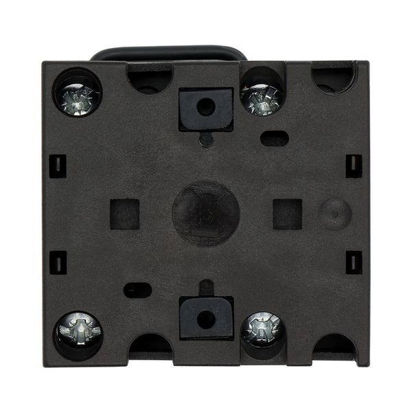 ON-OFF button, T0, 20 A, center mounting, 2 contact unit(s), Contacts: 4, Spring-return in START position, 90 °, maintained, With 0 (Off) position, Wi image 10