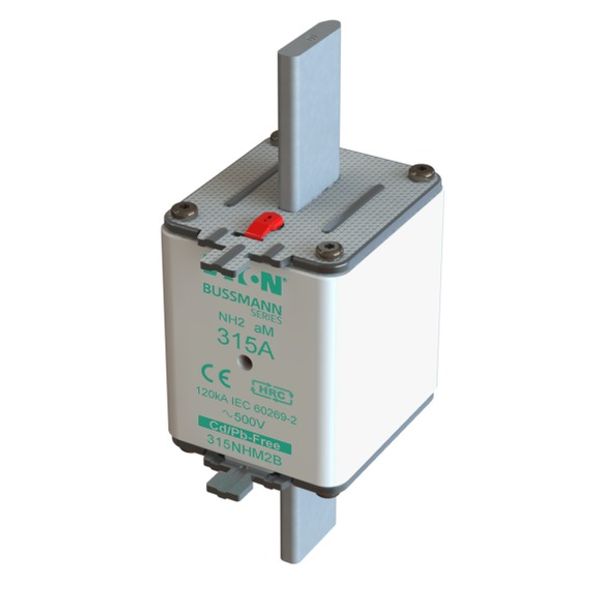 Fuse-link, low voltage, 315 A, AC 500 V, NH2, aM, IEC, dual indicator image 2