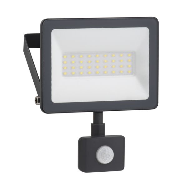 Mureva lights, Floodlight 20W 6500K, IP44 IR Sensor 230V image 1