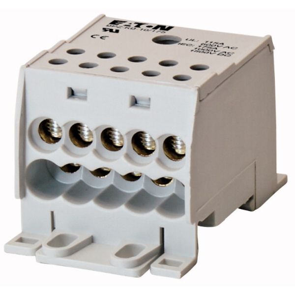 Terminal block, 1 pole, 175A, 10 output terminals image 1