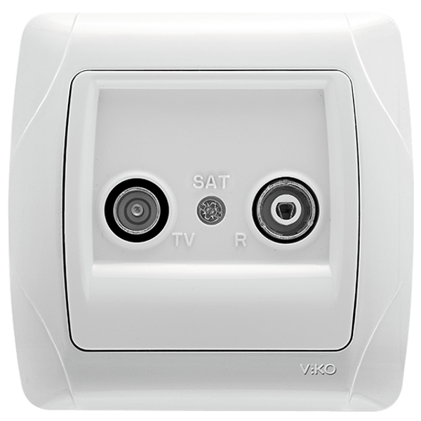 Carmen White TV-Radio Socket Transitive (7-12-dB) image 1