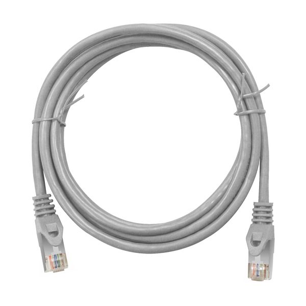 Patchcord RJ45 shielded, Cat.6, PVC, grey, 3.0m image 2